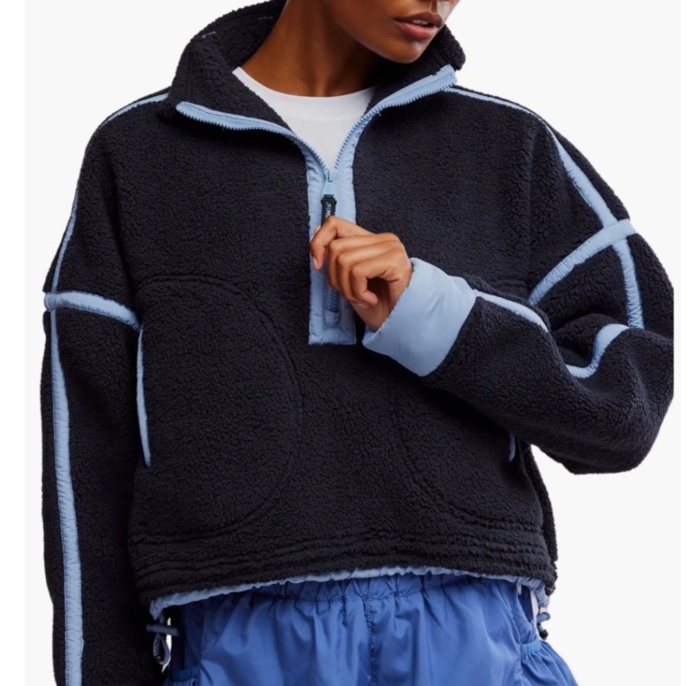 Free People Movement Mountain High Fleece Pullover Small Quarter Zip